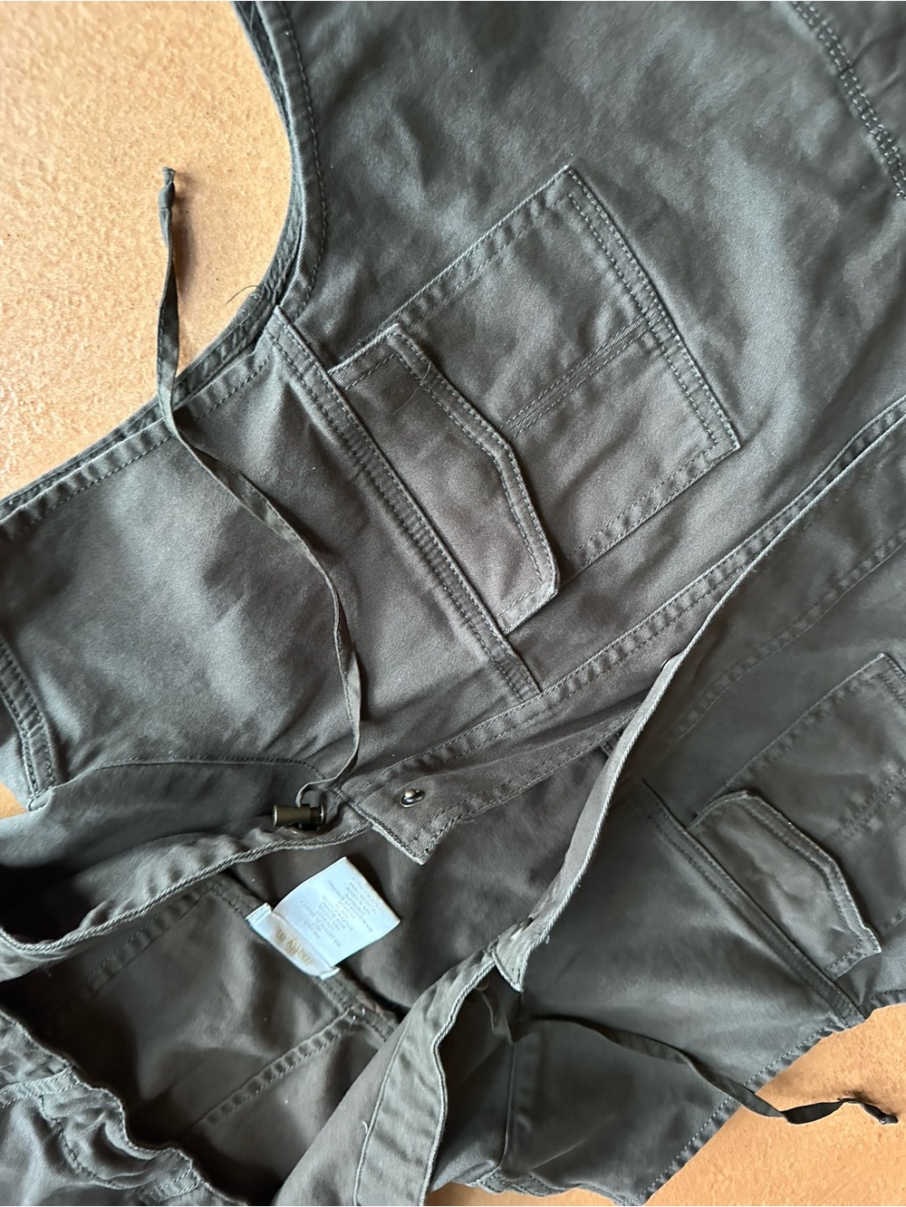 Matty M Men's Dark Gray Cargo Pants with Utility Pockets